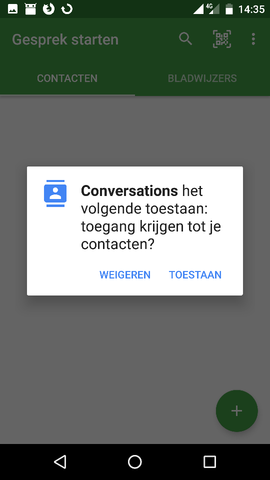 Toagang contacten